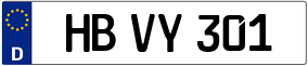 Trailer License Plate